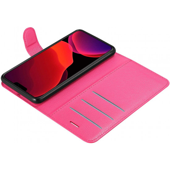 Cadorabo iPhone 12 Pro Max Θήκη Πορτοφόλι Stand από Δερματίνη - Hot Pink
