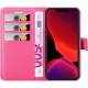 Cadorabo iPhone 12 Pro Max Θήκη Πορτοφόλι Stand από Δερματίνη - Hot Pink