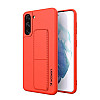 Wozinsky Samsung Galaxy S21+ Kickstand Case - Θήκη Σιλικόνης με Finger Holder και Stand - Red