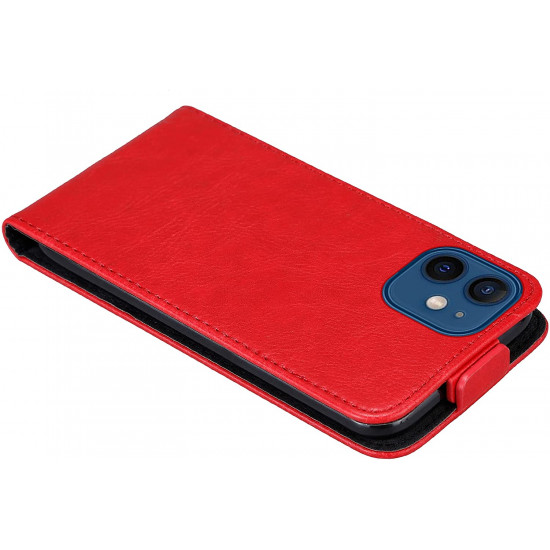 Cadorabo iPhone 12 / iPhone 12 Pro Θήκη Δερματίνη Flip - Apple Red