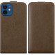 Cadorabo iPhone 12 / iPhone 12 Pro Θήκη Δερματίνη Flip - Coffee Brown