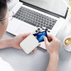 KW iPhone 12 / iPhone 12 Pro Θήκη Σιλικόνης TPU με Υποδοχή για Κάρτα - White - 55112.02