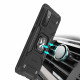 Wozinsky Samsung Galaxy A72 / A72 5G Ring Armor Σκληρή Θήκη με Πλαίσιο Σιλικόνης και Δαχτυλίδι Συγκράτησης - Black