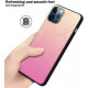 Cadorabo iPhone 12 / iPhone 12 Pro Θήκη με Πλαίσιο Σιλικόνης και Όψη Γυαλιού Tempered Glass - Yellow / Pink
