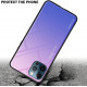 Cadorabo iPhone 12 Pro Max Θήκη με Πλαίσιο Σιλικόνης και Όψη Γυαλιού Tempered Glass - Pink / Blue