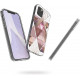 KW iPhone 12 Pro Max Θήκη Σιλικόνης TPU Design Glory Triangle - Pink / Rose Gold / White - 53037.11