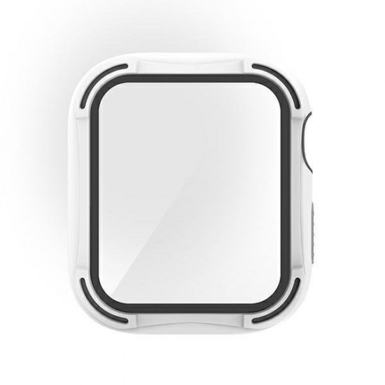 UNIQ Θήκη Apple Watch 4 / 5 / 6 / SE 40MM Torres με Αντιχαρακτικό γυαλί 9H - Dove White