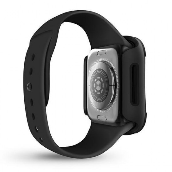 UNIQ Θήκη Apple Watch 4 / 5 / 6 / SE 40MM Torres με Αντιχαρακτικό γυαλί 9H - Midnight Black