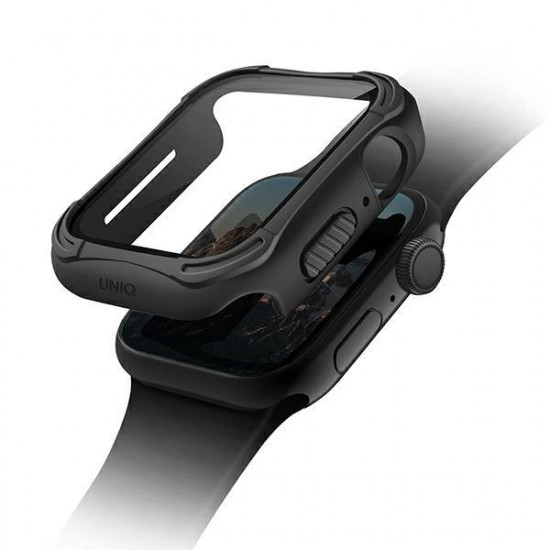 UNIQ Θήκη Apple Watch 4 / 5 / 6 / SE 40MM Torres με Αντιχαρακτικό γυαλί 9H - Midnight Black