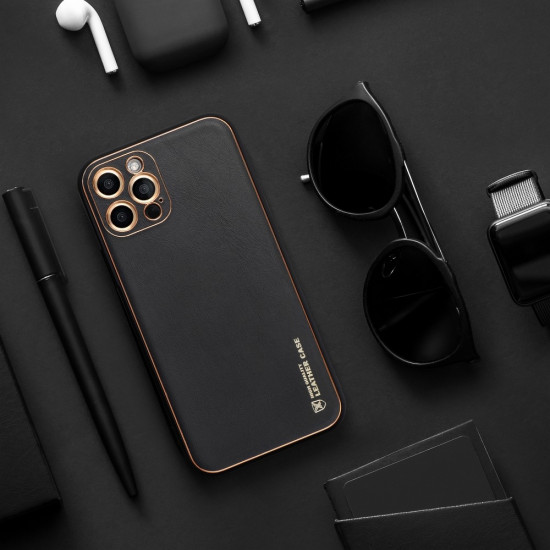 Forcell Samsung Galaxy S21 Plus Θήκη από Οικολογικό Δέρμα - Black