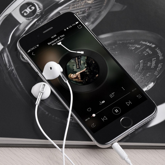 Hoco M57 Sky Sound Handsfree Ακουστικά με Ενσωματωμένο Μικρόφωνο - White