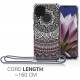 KW Samsung Galaxy A22 4G Θήκη Σιλικόνης TPU με Λουράκι Design Indian Sun - Διάφανη / Light Pink / White - 55913.01