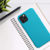 KW iPhone 12 / iPhone 12 Pro Θήκη Σιλικόνης Rubberized TPU - Ice Blue - 53844.205