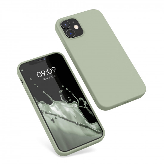 KW iPhone 12 / iPhone 12 Pro Θήκη Σιλικόνης TPU - Grey Green - 53938.172