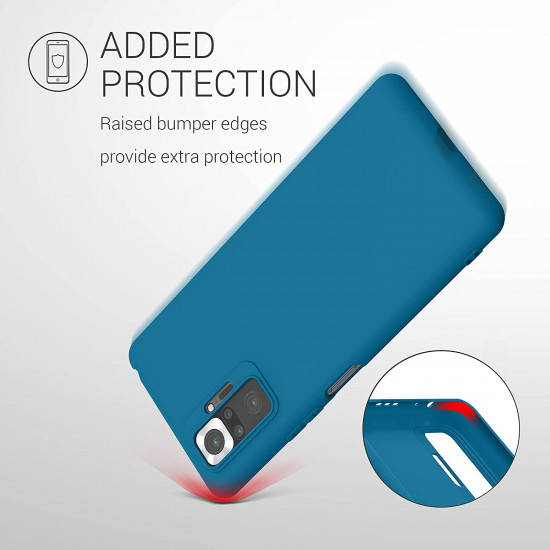 KW Xiaomi Redmi Note 10 Pro Θήκη Σιλικόνης TPU - Caribbean Blue - 54551.224