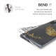 KW Xiaomi Redmi Note 10 Pro Θήκη Σιλικόνης TPU Design Palm Leaves - Gold / Grey / Διάφανη - 54559.02