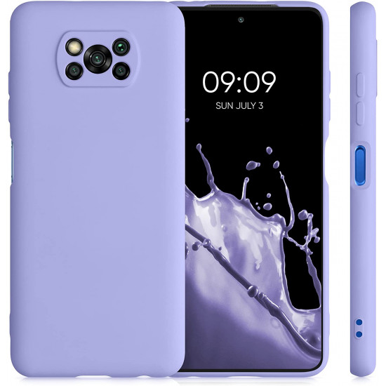 KW Xiaomi Poco X3 NFC / X3 Pro Θήκη Σιλικόνης Rubberized TPU - Pastel Lavender - 56046.139