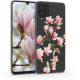 KW Samsung Galaxy A22 4G Θήκη Σιλικόνης TPU Design Magnolias - Light Pink / White - Διάφανη - 55498.04
