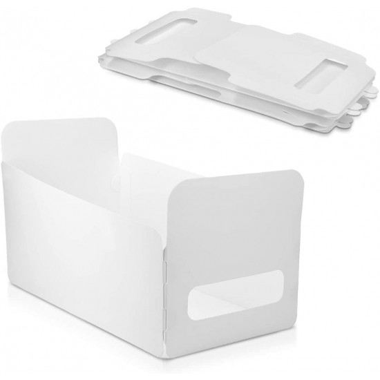 Navaris Σετ με 3 Κουτιά Αποθήκευσης από Πλαστικό - Small - White - 50167.1