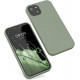 KW iPhone 13 Θήκη Σιλικόνης Rubberized TPU - Gray / Green - 55878.172