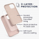 KW iPhone 13 Θήκη Σιλικόνης Rubberized TPU - Dusty Pink - 55878.10