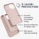 KW iPhone 13 Pro Max Θήκη Σιλικόνης Rubberized TPU - Dusty Pink - 55881.10