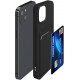 KW iPhone 13 Θήκη Σιλικόνης TPU με Υποδοχή για Κάρτα - Black - 55955.01