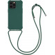 KW iPhone 13 Pro Θήκη Σιλικόνης TPU με Λουράκι - Dark Green - 55964.80