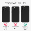 KW iPhone 13 Pro Max Θήκη Σιλικόνης TPU με Λουράκι - Dark Blue - 55977.17