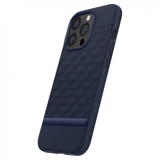 Caseology iPhone 13 Pro Max Parallax Θήκη Σιλικόνης με Σκληρό Πλαίσιο - Midnight Blue