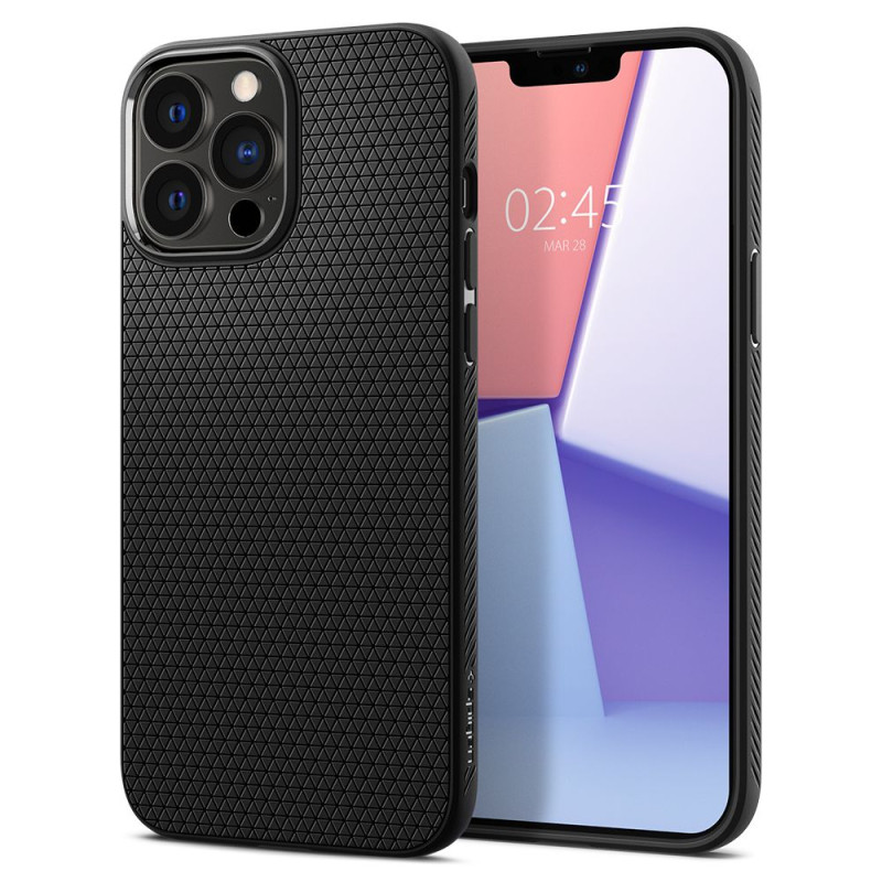 Spigen iPhone 13 Pro Liquid Air Θήκη Σιλικόνης - Matte Black