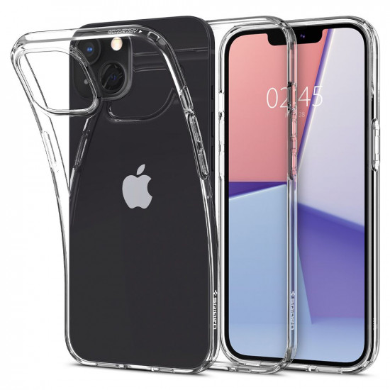 Spigen iPhone 13 Liquid Crystal Θήκη Σιλικόνης - Crystal Clear