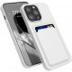 KW iPhone 13 Pro Θήκη Σιλικόνης TPU με Υποδοχή για Κάρτα - White - 55969.02