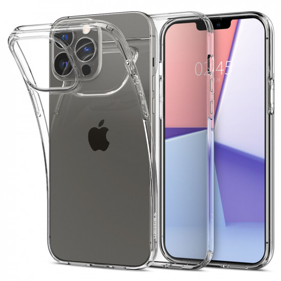 Spigen iPhone 13 Pro Liquid Crystal Θήκη Σιλικόνης - Crystal Clear