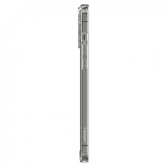 Spigen iPhone 13 Pro Quartz Hybrid Θήκη με Πλαίσιο Σιλικόνης και Όψη Γυαλιού Tempered Glass - Crystal Clear