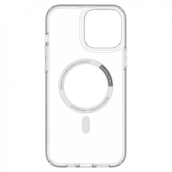 Spigen iPhone 13 Pro Max Ultra Hybrid Mag Σκληρή Θήκη με Πλαίσιο Σιλικόνης Και MagSafe - White / Clear