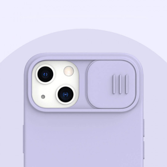 Nillkin iPhone 13 CamShield Silky Θήκη Σιλικόνης με Κάλυμμα για την Κάμερα - Purple