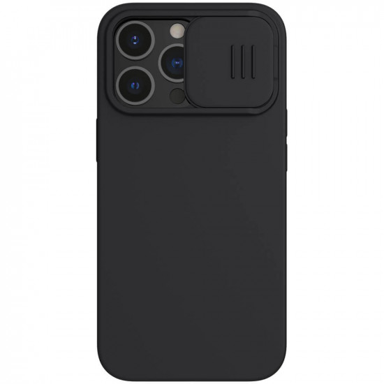 Nillkin iPhone 13 Pro CamShield Silky Θήκη Σιλικόνης με Κάλυμμα για την Κάμερα - Black