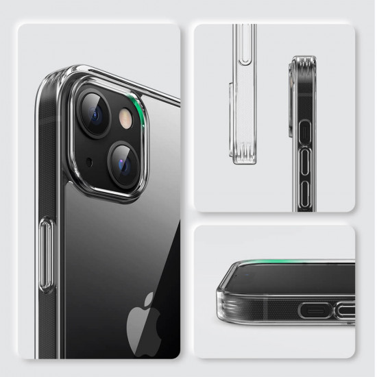 Ugreen iPhone 13 Protective Fusion Σκληρή Θήκη με Πλαίσιο Σιλικόνης - Διάφανη