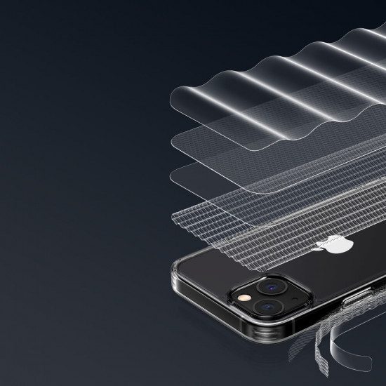 Ugreen iPhone 13 Protective Fusion Σκληρή Θήκη με Πλαίσιο Σιλικόνης - Black / Διάφανη