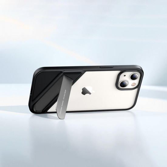 Ugreen iPhone 13 Fusion Kickstand Case - Σκληρή Θήκη με Πλαίσιο Σιλικόνης και Stand - Black