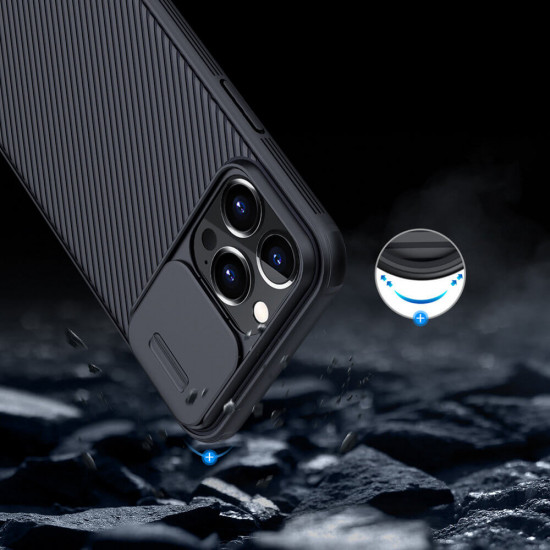 Nillkin iPhone 13 Pro CamShield Σκληρή Θήκη με Κάλυμμα για την Κάμερα - Black
