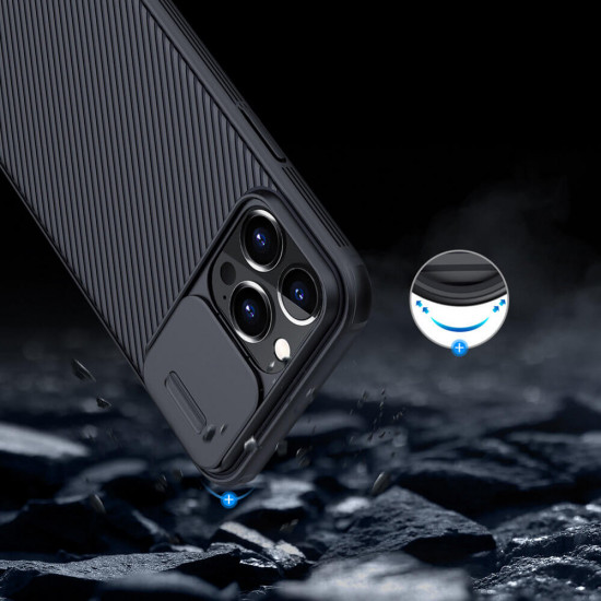 Nillkin iPhone 13 Pro Max CamShield Σκληρή Θήκη με Κάλυμμα για την Κάμερα - Black