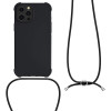 KW iPhone 13 Pro Max Θήκη Σιλικόνης TPU με Λουράκι - Black - 55977.01