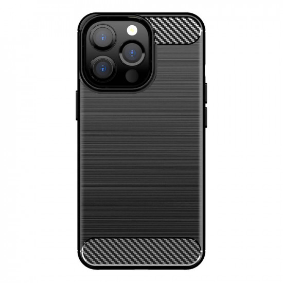 Nillkin iPhone 13 Synthetic Fiber Carbon Θήκη Σιλικόνης TPU - Black