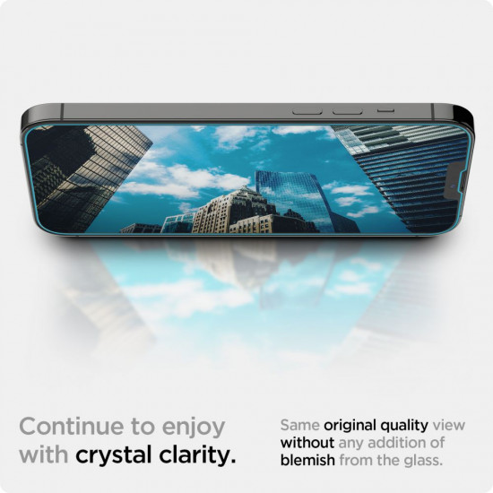 Spigen iPhone 13 / iPhone 13 Pro / iPhone 14 Glas.TR EZ Fit 0.2mm 2.5D 9H Tempered Glass Αντιχαρακτικό Γυαλί Οθόνης - 2 Τεμάχια - Clear - AGL03385