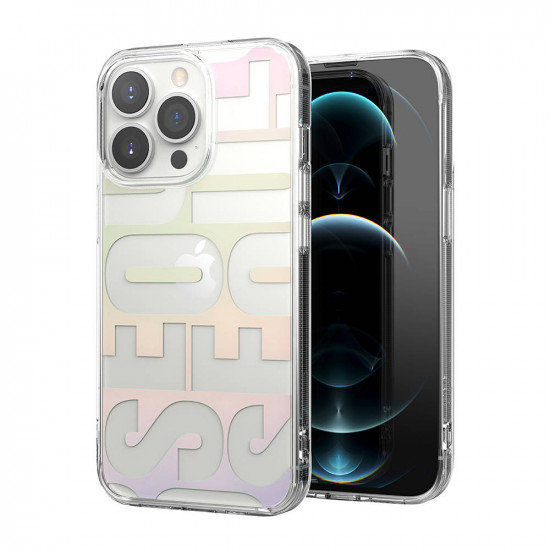 Ringke iPhone 13 Pro Fusion Σκληρή Θήκη με Πλαίσιο Σιλικόνης - Design Seoul - Multicolor / Διάφανη