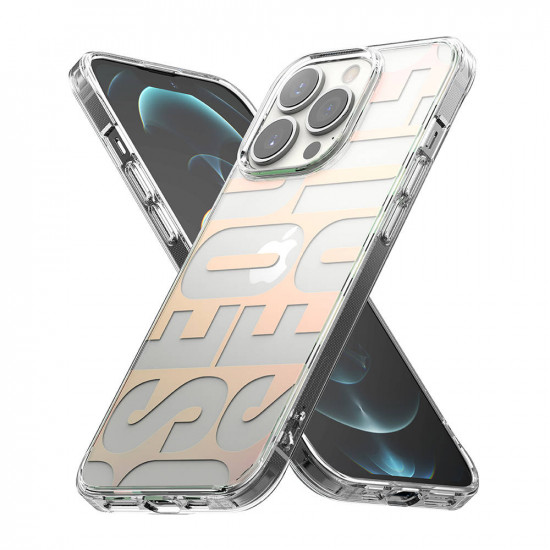 Ringke iPhone 13 Pro Fusion Σκληρή Θήκη με Πλαίσιο Σιλικόνης - Design Seoul - Multicolor / Διάφανη