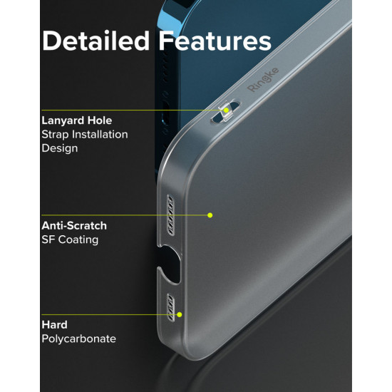 Ringke iPhone 13 Pro Max Slim Λεπτή Σκληρή Θήκη - Ματ Διάφανη