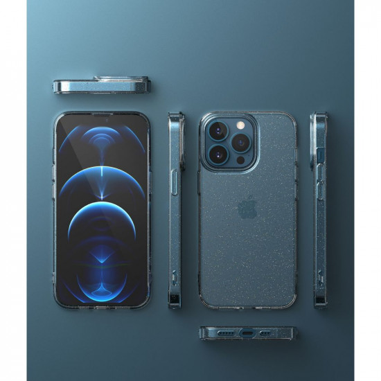 Ringke iPhone 13 Pro Air Ultra-Thin TPU Case Λεπτή Θήκη Σιλικόνης - Glitter - Διάφανη
